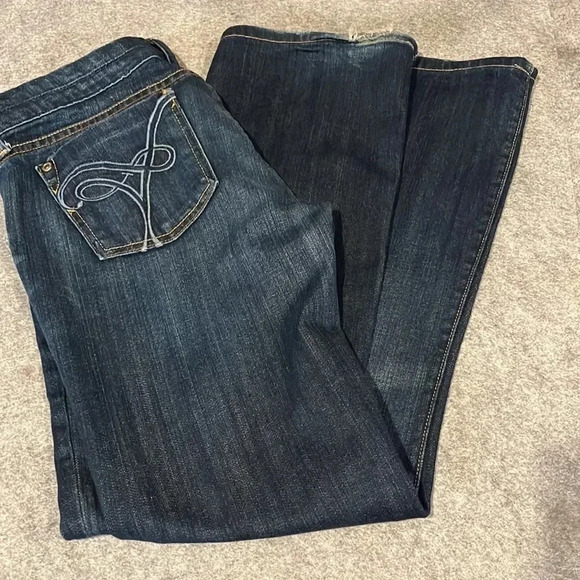 Fidelity Denim Japan Rose Skinny Flare in Midnight Sapphire size 27 - Picture 6 of 14